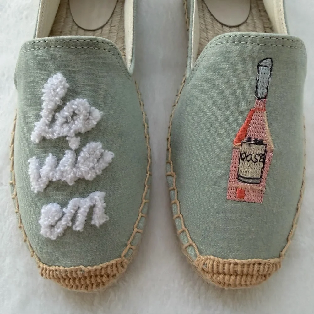 Bayside Beach Club Espadrille Sky Blue Size 8 Shoes La Vie En Rose Beachy NEW